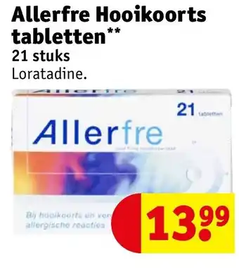 Kruidvat Allerfre hooikoorts tabletten aanbieding