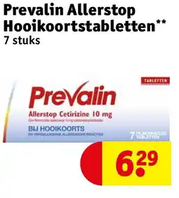 Kruidvat Prevalin allerstop hooikoortstabletten aanbieding