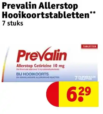 Kruidvat Prevalin allerstop hooikoortstabletten aanbieding