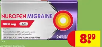 Kruidvat Nurofen migraine aanbieding