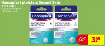 Kruidvat Hansaplast pleisters second skin aanbieding