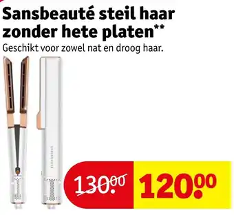 Kruidvat Sansbeauté steil haar zonder hete platen aanbieding