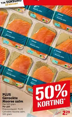 Coop Plus gerookte noorse zalm aanbieding