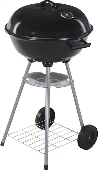 Bol.com ProGarden Kogelbarbecue op wielen 46 cm zwart aanbieding