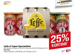 Coop Leffe of jopen speciaalbier aanbieding