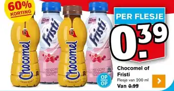 Hoogvliet Chocomel of Fristi aanbieding