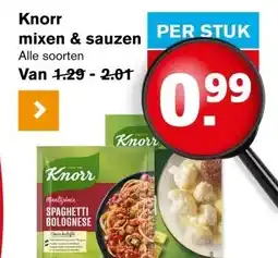 Hoogvliet Knorr mixen & sauzen aanbieding