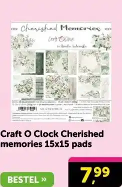 Boekenvoordeel Craft O Clock Cherished memories 1 aanbieding