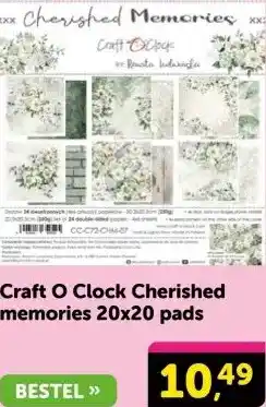 Boekenvoordeel Craft O Clock Cherished memories aanbieding