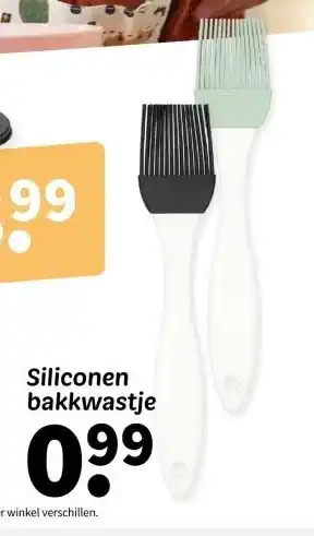 Wibra Siliconen bakkwastje aanbieding