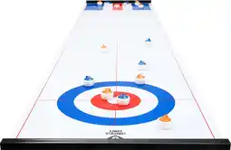 Bol.com Longfield curling en shuffle bordspel wit 180 x 39 cm aanbieding