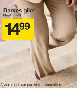 Zeeman Dames gilet aanbieding