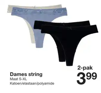 Zeeman Dames string aanbieding