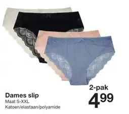 Zeeman Dames slip aanbieding