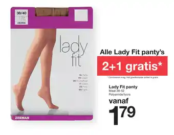 Zeeman Alle Lady Fit panty's aanbieding