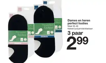 Zeeman Dames en heren perfect footies aanbieding