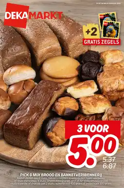 Dekamarkt Pick & mix brood en banketverwennerij aanbieding