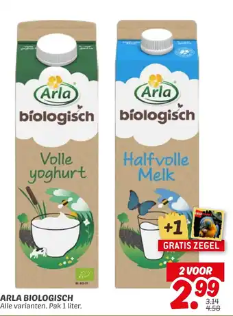 Dekamarkt Arla biologisch aanbieding