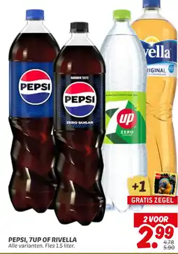 Dekamarkt Pepsi, 7up of rivella aanbieding