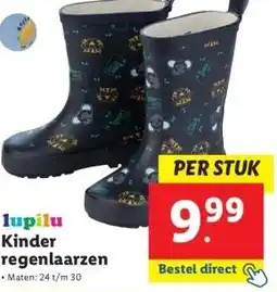 Lidl Kinder regenlaarzen aanbieding