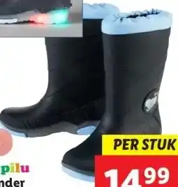 Lidl Kinder regenlaarzen met lichtjes aanbieding