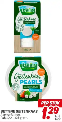 Dekamarkt Bettine geitenkaas aanbieding