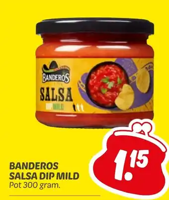 Dekamarkt Banderos salsa dip mild aanbieding