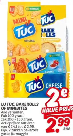 Dekamarkt Lu tuc, bakerolls of minibites aanbieding