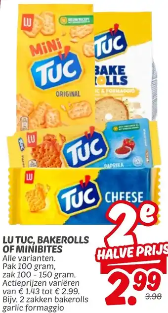 Dekamarkt Lu tuc, bakerolls of minibites aanbieding