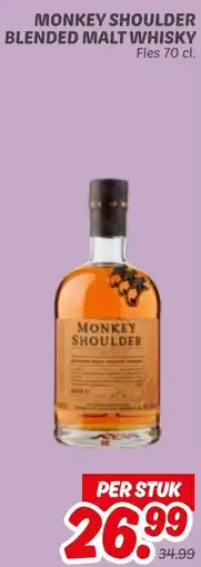 Dekamarkt Monkey shoulder blended malt whisky aanbieding