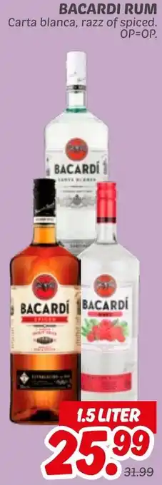 Dekamarkt Bacardi rum aanbieding