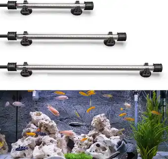 Amazon Nobleza - Led-aquariumverlichting, aquariumlamp voor planten (1,5 W, 30 cm, wit licht) aanbieding