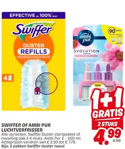 Dekamarkt Swiffer of ambi pur luchtverfrisser aanbieding