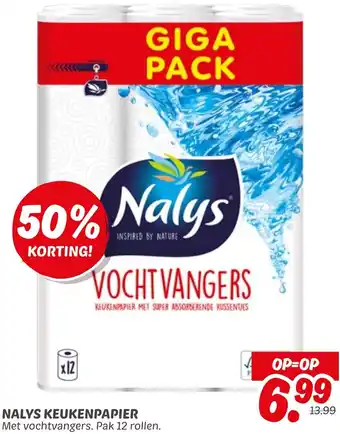 Dekamarkt Nalys keukenpapier aanbieding