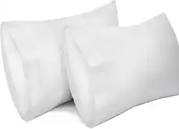 Amazon Lirex 2-Pack Kussenslopen, 100% Katoen Ademende Kussensloop Pillow Cover, 50 x 70 cm, Wit aanbieding