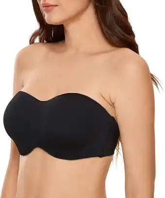 Amazon DELIMIRA Dames Strapless Minimizer Bh Voor Grote Buste Beugel Niet-gewatteerde Jacquard aanbieding