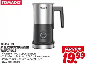 Dekamarkt Tomado melkopschuimer TMF2401S aanbieding