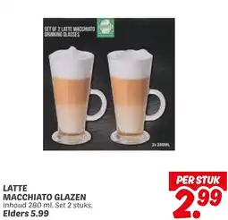 Dekamarkt Latte macchiato glazen aanbieding