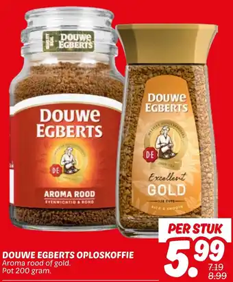 Dekamarkt Douwe egberts oploskoffie aanbieding