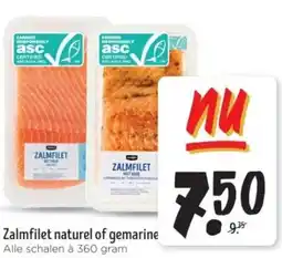 Jumbo Zalmfilet naturel of gemarine aanbieding