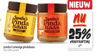 Jumbo Jumbo's smeuïge pindakaas aanbieding