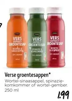 Jumbo Verse groentesappen aanbieding