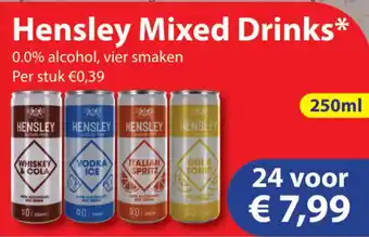 Die Grenze Hensley Mixed Drinks aanbieding