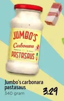 Jumbo Jumbo's carbonara pastasaus aanbieding