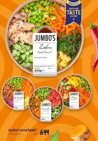 Jumbo Jumbo's verse bowls* aanbieding