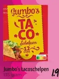 Jumbo Jumbo's tacoschelpen aanbieding