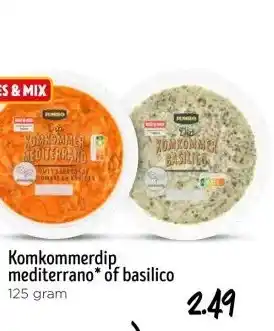 Jumbo Komkommerdip mediterrano* of basilico aanbieding