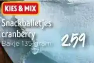 Jumbo Snackballetjes cranberry aanbieding