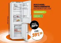 Expert Bosch KGE36EWCP EXCLUSIV Wit aanbieding