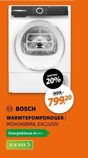 Expert Bosch WQH245B9NL EXCLUSIV aanbieding